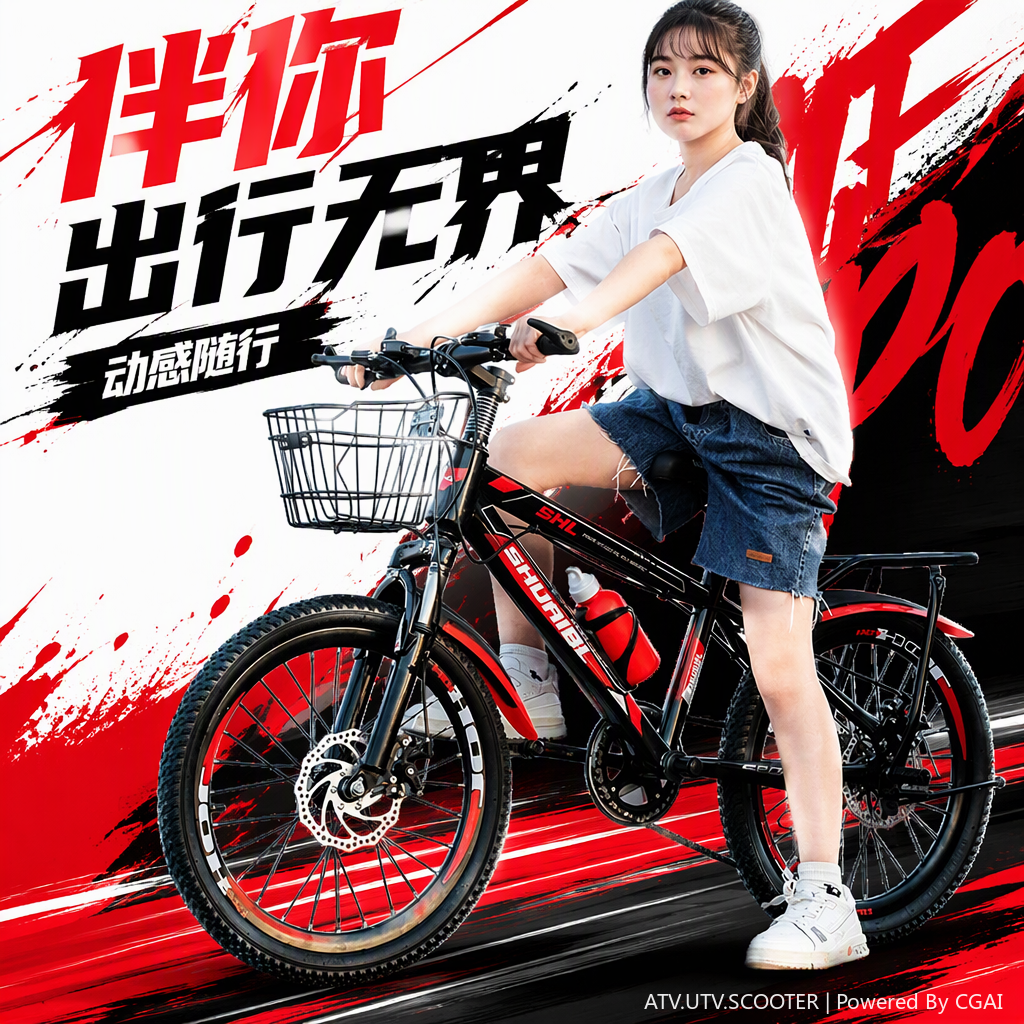 儿童专用轻便耐用多彩卡通款自行车适合学步幼儿骑行安全保障细节图