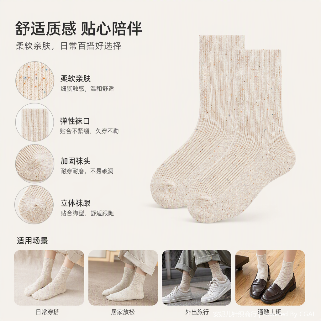 运动休闲棉袜舒适透气男女款百搭运动袜子女春夏薄款跑步袜