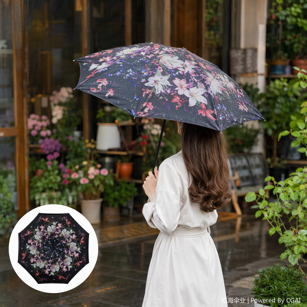 多功能防风遮阳防雨伞轻便耐用晴雨两用时尚便携雨具