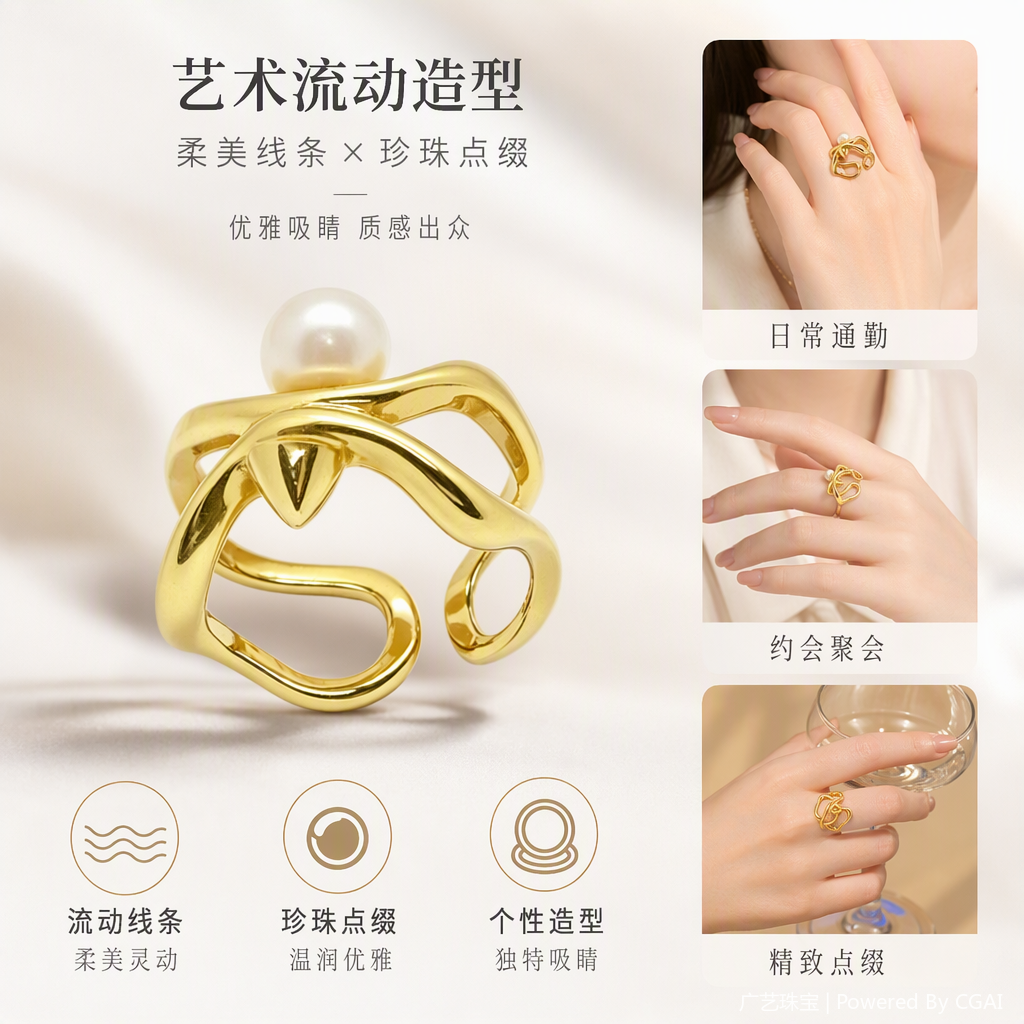 Moda anillo de metal simple mano feminidad versatilidad personalidad anillo tendencia accesorios con accesorios Specification image