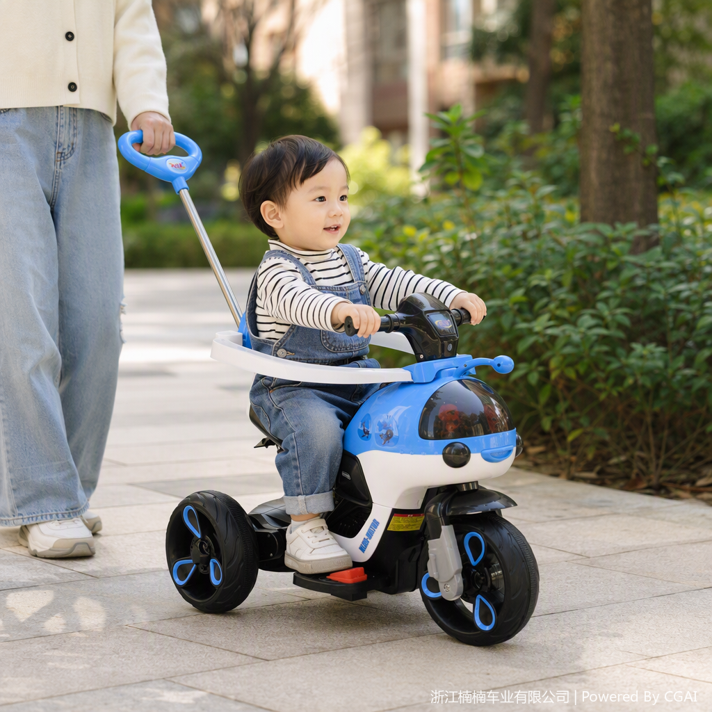 Triciclo multifuncional para niños baby toy car para niños con música puede sentarse puede montar seguro y duradero Item Picture