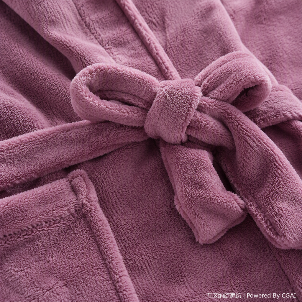 Coral fleece plain large-sized bathrobe for women, moxibustion, warm and comfortable home wear, bathrobe for autumn and winter Application Scenario