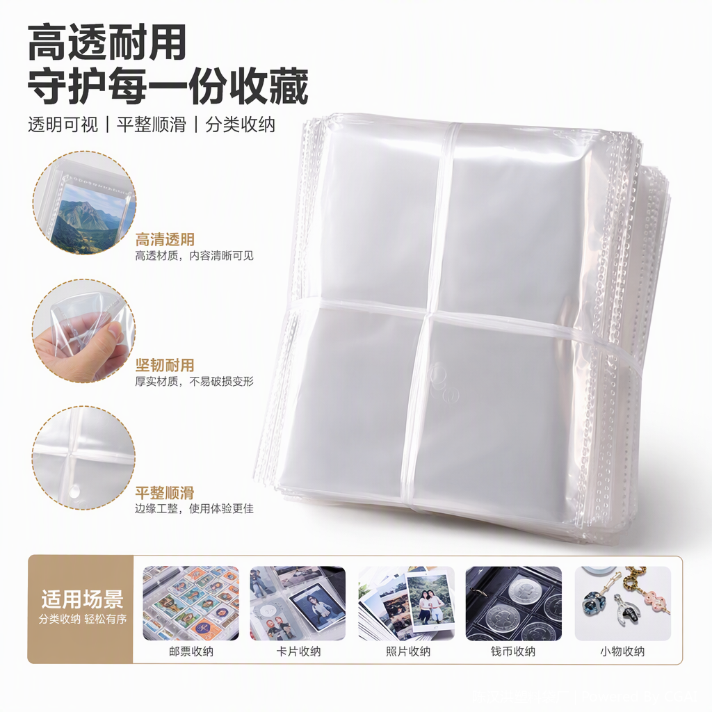 多用途透明塑料包装袋耐撕防潮食品收纳薄膜袋包装用品细节图