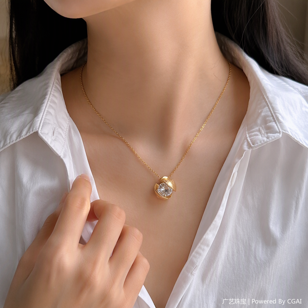 Fashionable and simple metal chain necklace, a versatile, personalized and trendy accessory for women, a perfect accessory accessory accessory accessory Application Scenario