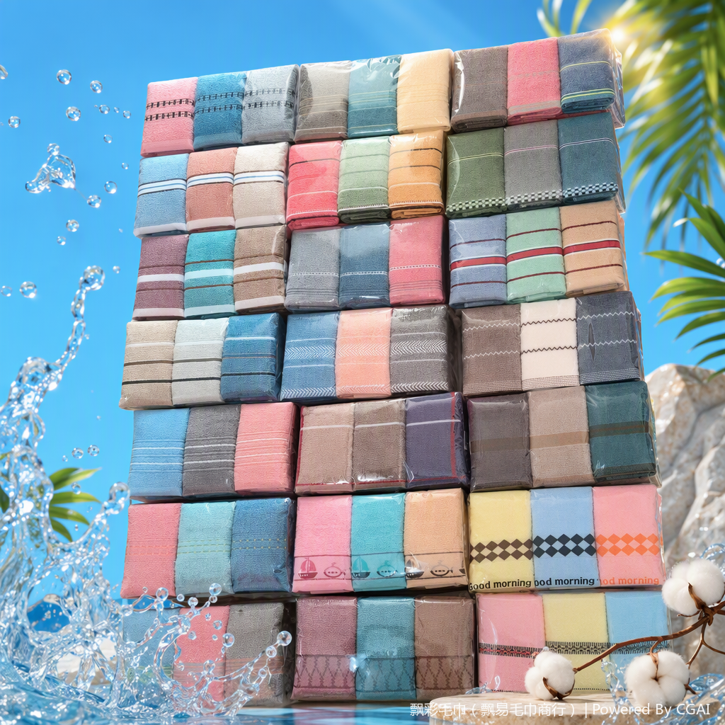 Toalla de rayas multicolor estante de exhibición apilable toalla de baño para el hogar almacenamiento almacenamiento creativo organizador estante Specification image