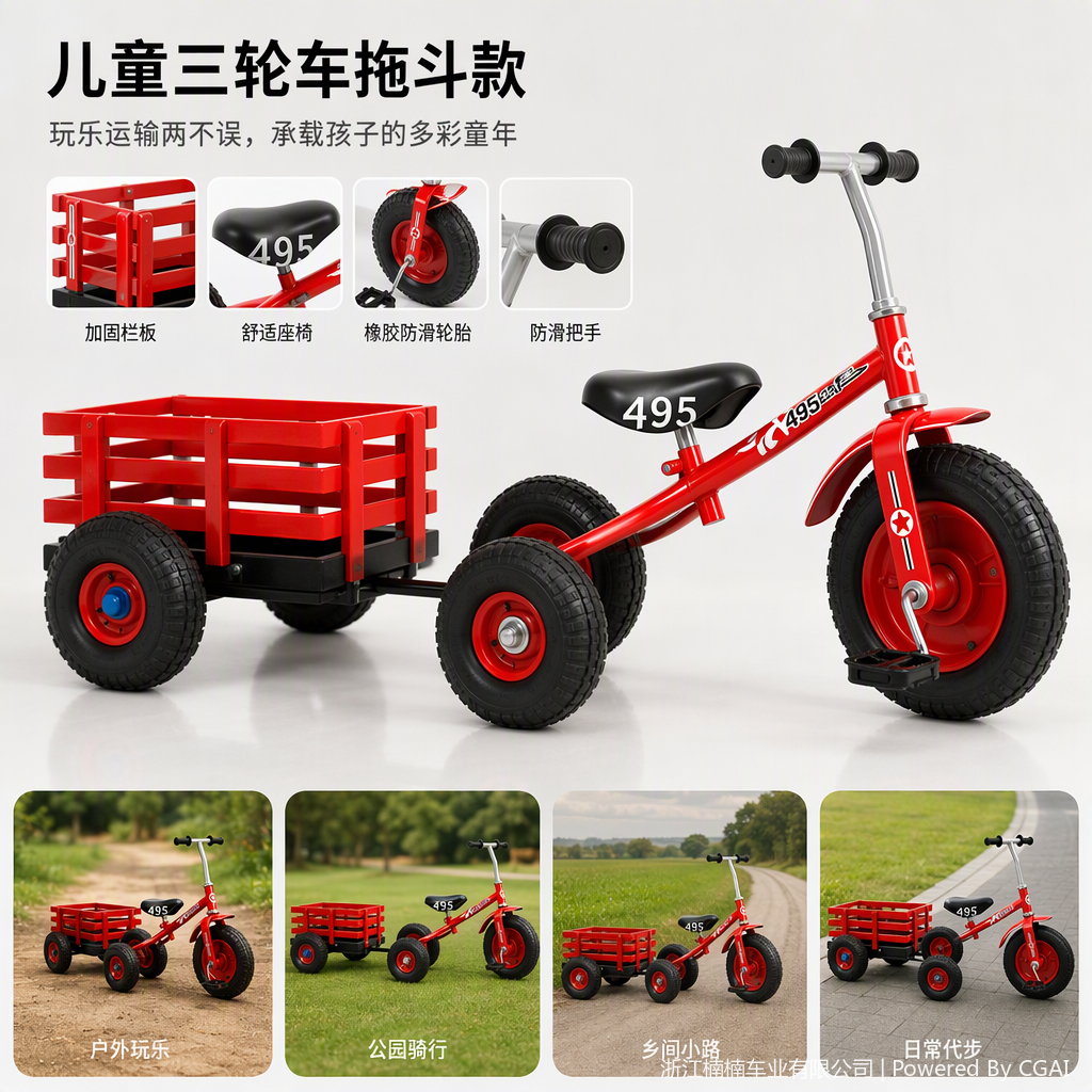 The multi-functional three-wheeled motorcycle is powerful, convenient for carrying goods, durable and an excellent choice for auto and motorcycle parts