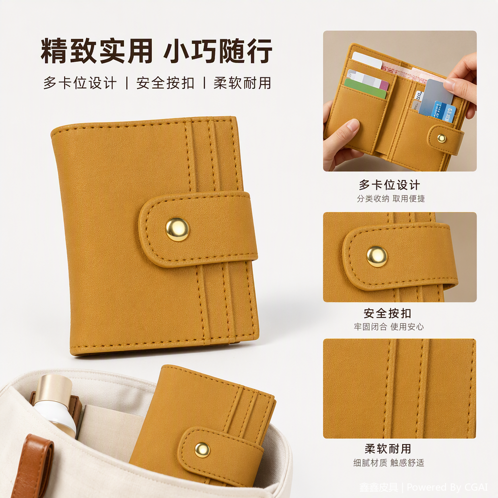 Moda hombre carteras cuero multicard casual negocios carteras de mano carteras de hombre bolsos tendencia versatilidad details Picture