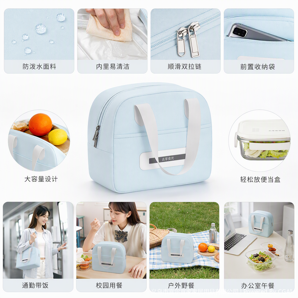 Multifunción bolsa de hielo congelante bolsa de picnic paquete de hielo portátil conjunto de vajilla verano bolsa de frío al aire libre a prueba de fugas y durable