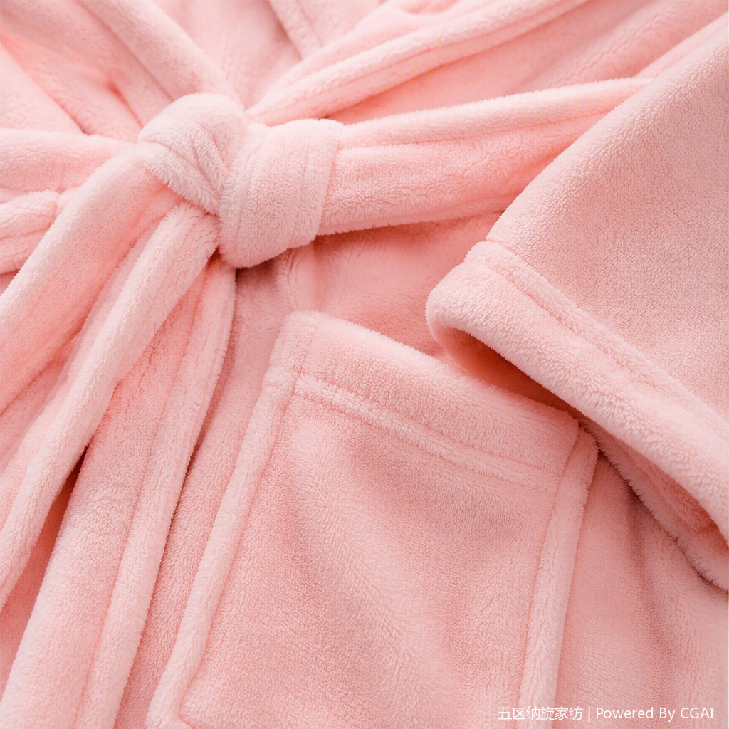 Pink ladies' bathrobes, thick and warm, children's cotton pajamas, winter home wear, soft and comfortable, with a variety of styles Application Scenario