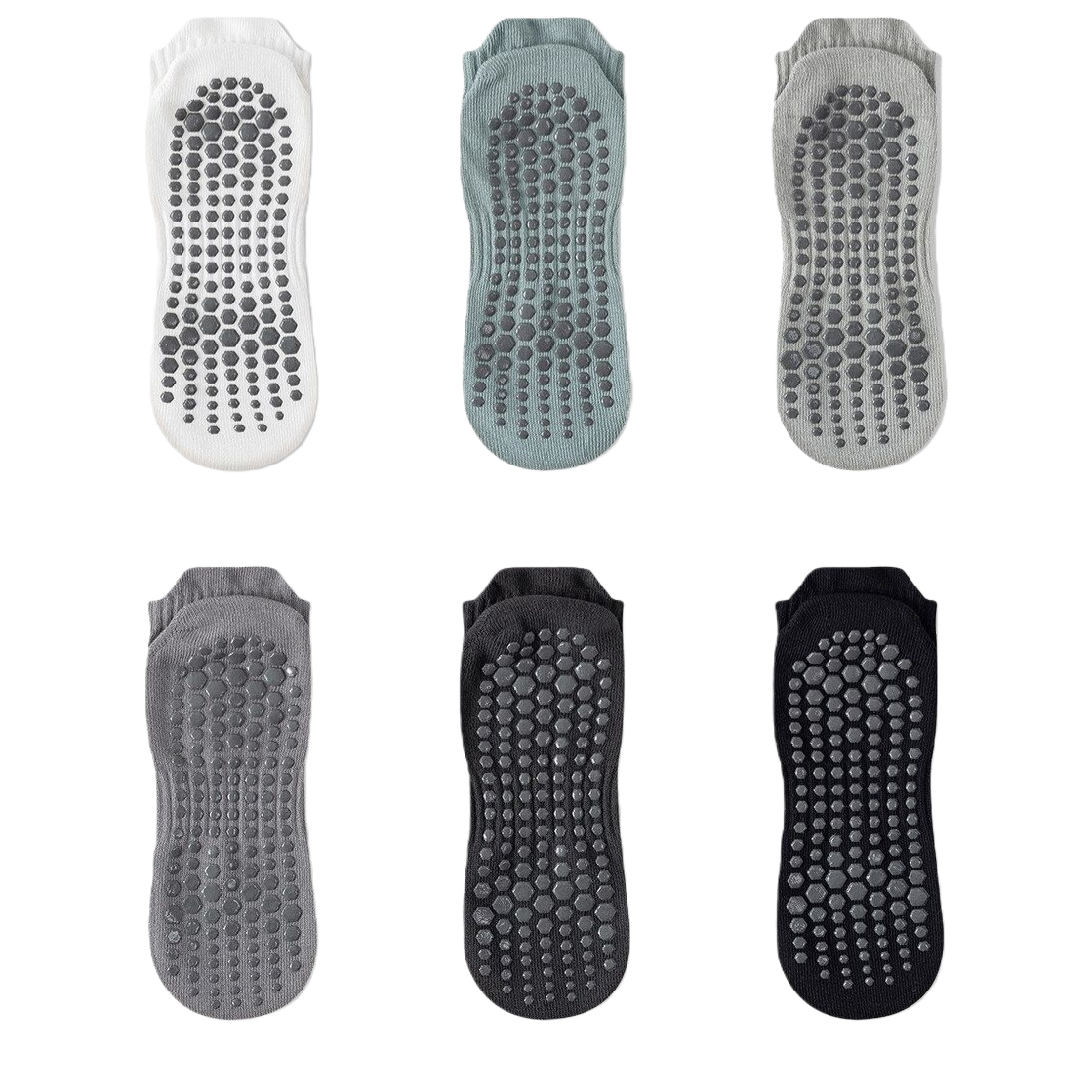 Six-color anti-slip yoga socks, comfortable, breathable, anti-slip bottom elastic sports socks, suitable for both men and women Item Picture