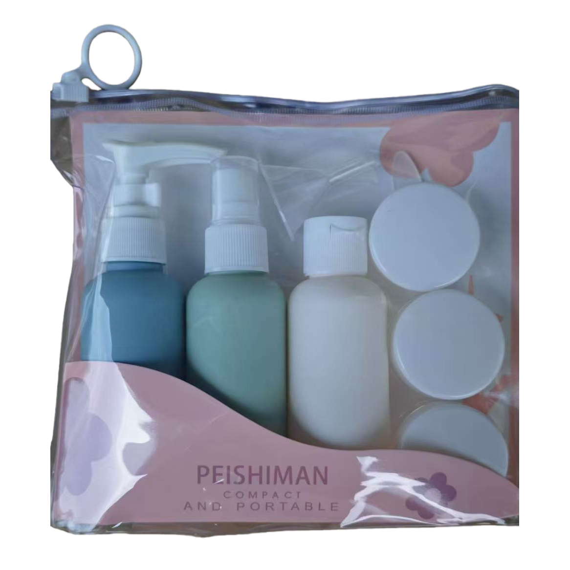 PEISHIMAN Portable Travel Bottle Set: Multi-color leak-proof small-capacity portable bottles, essential travel storage items Item Picture