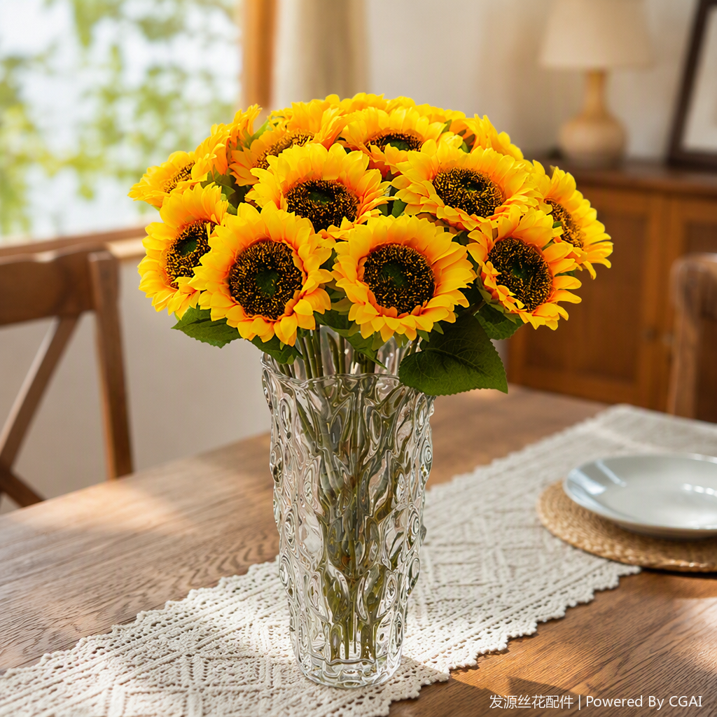 Colorful fresh cut flowers, green plants, potted plants, indoor and outdoor decoration, pet-friendly garden flower ornaments, gift box set Specification image