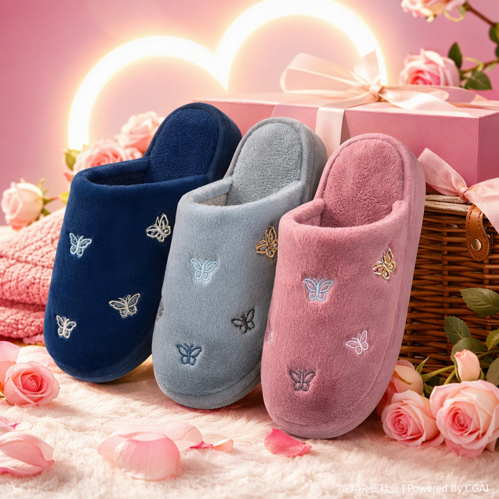 Comodidad y calor zapatillas de algodón zapatillas de felpa para el hogar zapatos para hombres y mujeres zapatillas casuales invierno esencial Specification image