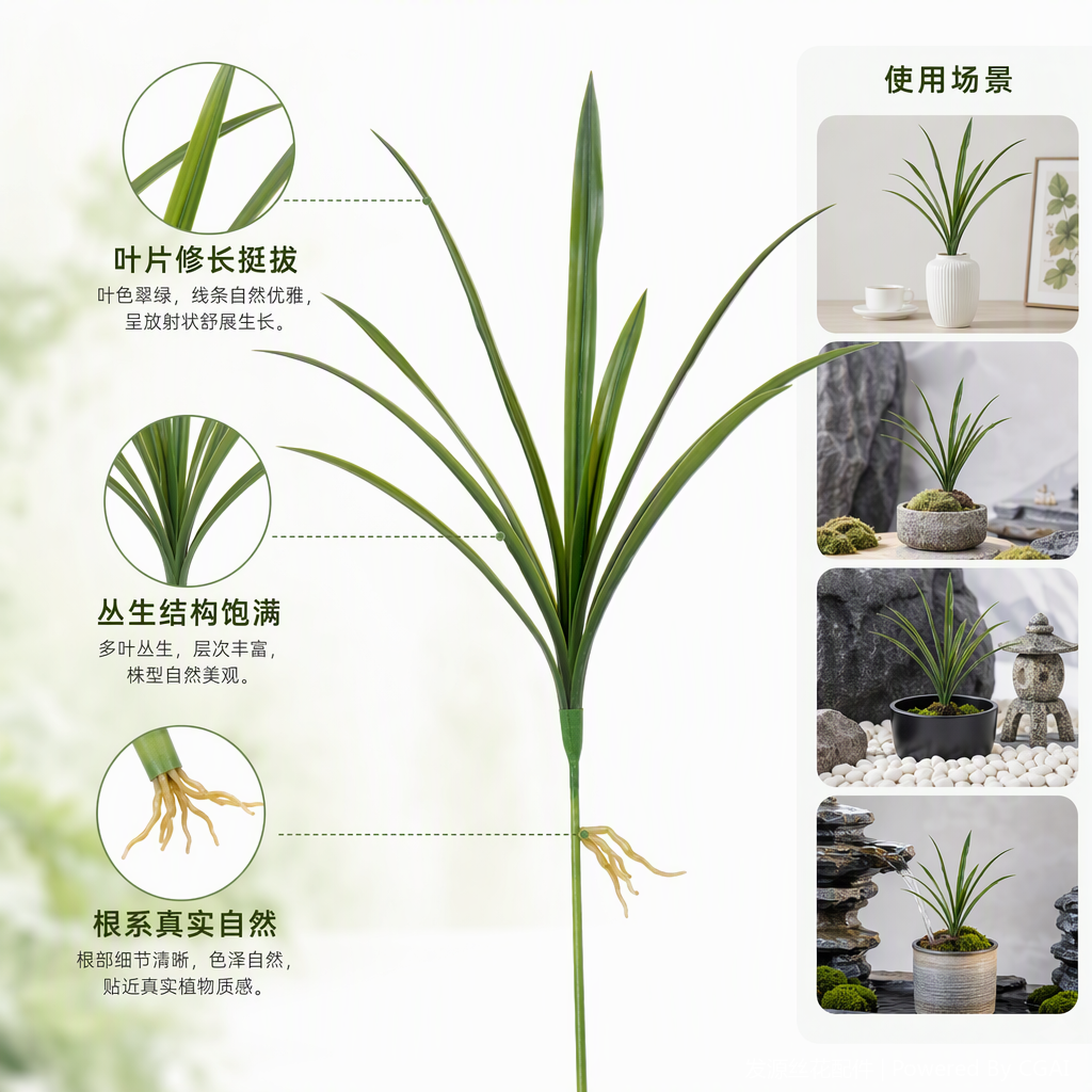 Office space simulation garden plant decorative ornaments, indoor green plants simulation plant wall decoration products details Picture
