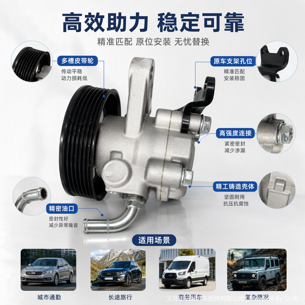 Suitable for SSANGYONG ISTANA Benz MB100 Ssangyong high-performance car power assist Pump 1614605180