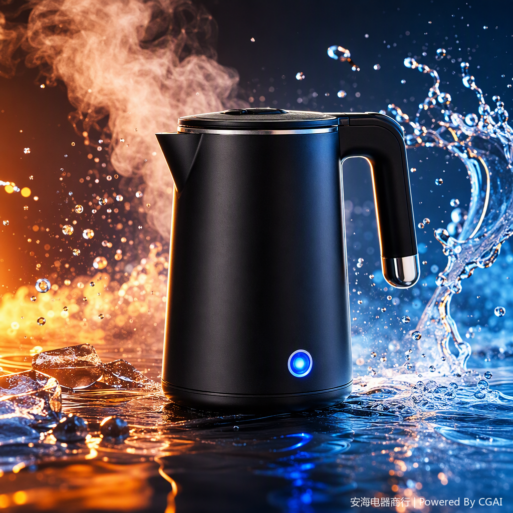 The multi-functional smart electric kettle is suitable for household use. It can quickly boil water, keep warm, and has a large capacity for convenient tea and coffee brewing Specification image