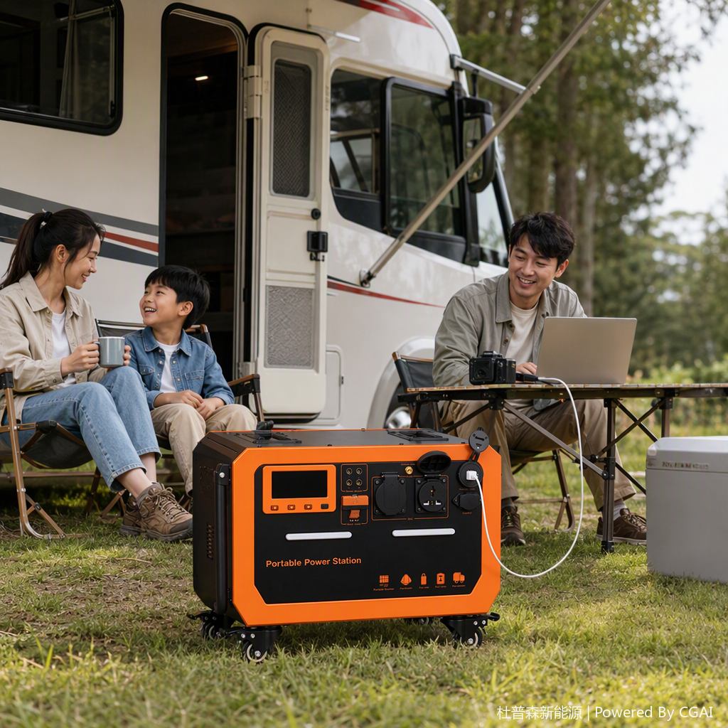 DUPUSEN adaptador de energía de carga portátil multifuncional para electricistas y electricistas para equipos de energía eficiente y estable, gran capacidad de emergencia al aire libre Item Picture