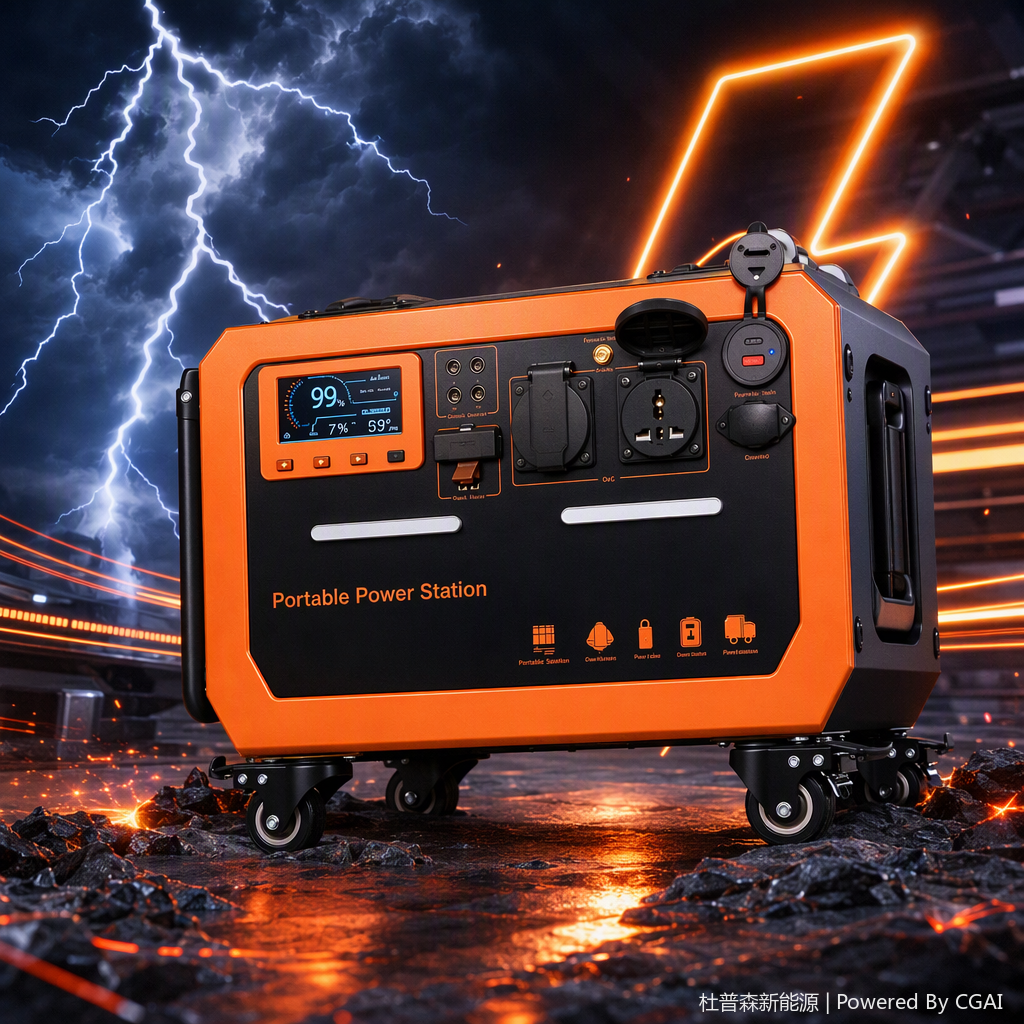 DUPUSEN adaptador de energía de carga portátil multifuncional para electricistas y electricistas para equipos de energía eficiente y estable, gran capacidad de emergencia al aire libre details Picture