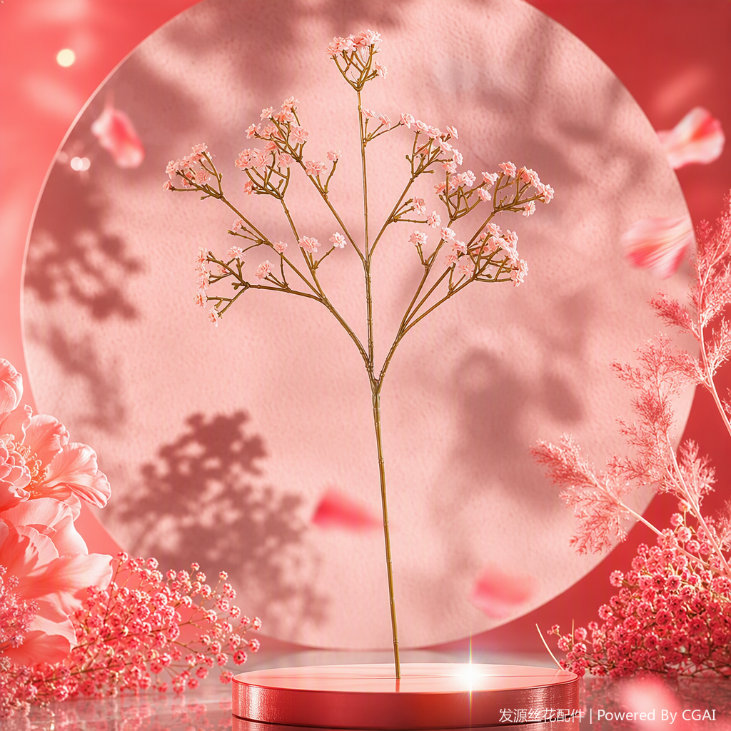 The home decoration faux flower and silk flower ornaments, as well as the floral decorations on the living room table, are elegant and generous Application Scenario
