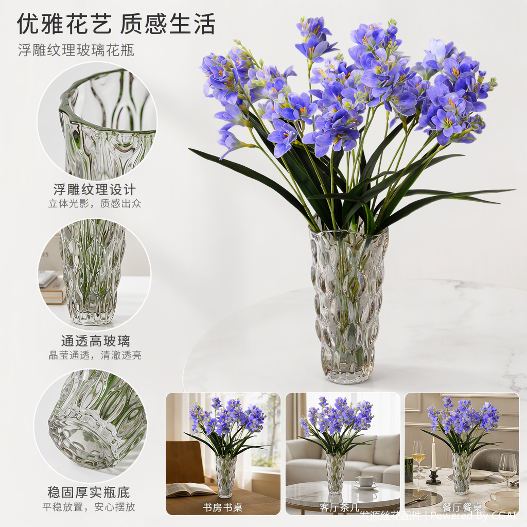 A variety of ceramic flower POTS, plant containers, home decoration creative flower vases, flower pot sets are available in multiple colors Application Scenario