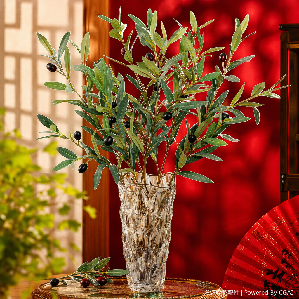 Office space simulation garden plant decorative ornaments, creative green plants, maintenance-free indoor green plant decorations details Picture