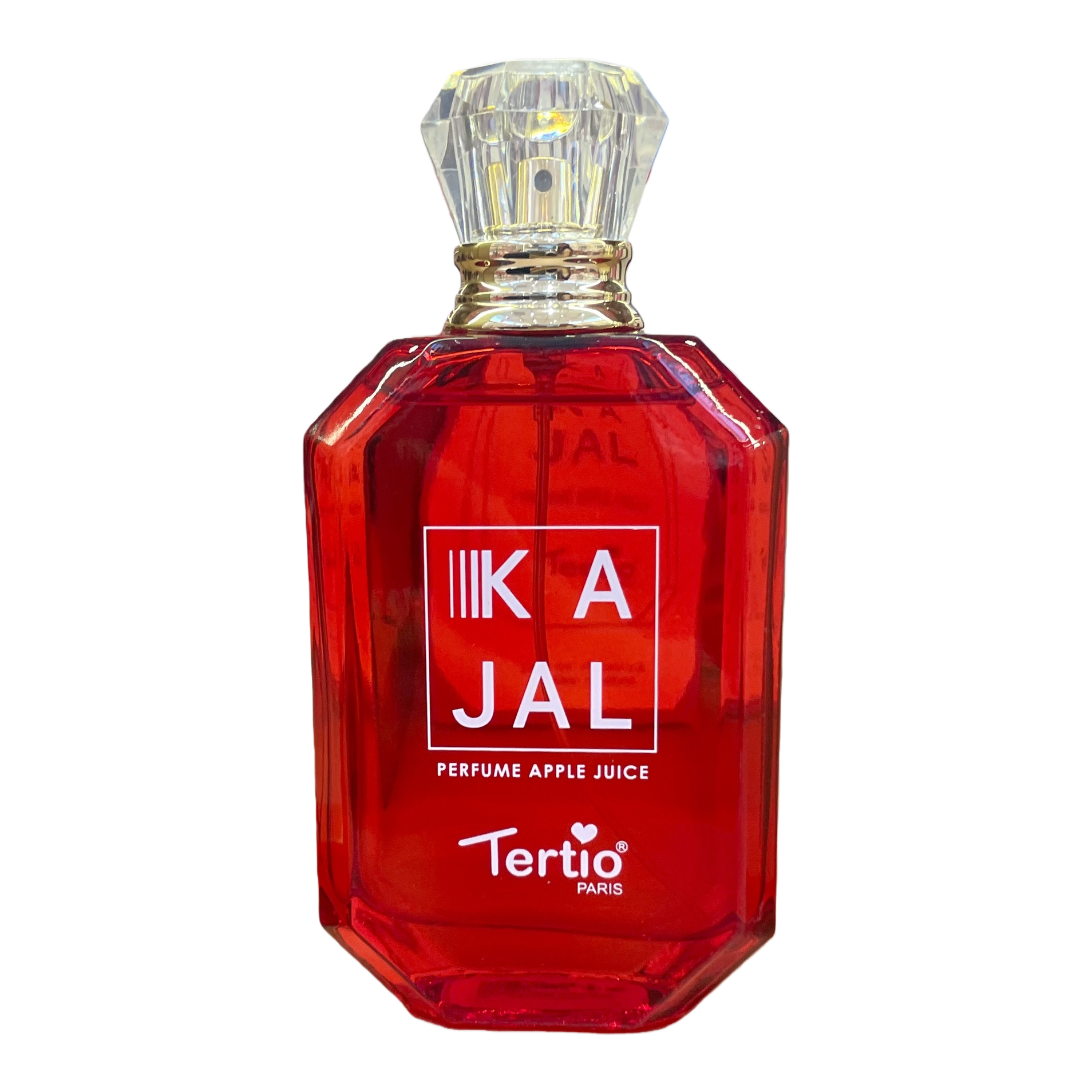 KA JAL's red octagonal glass perfume bottle is a fashionable, simple and exquisite perfume container suitable for both women and men Item Picture