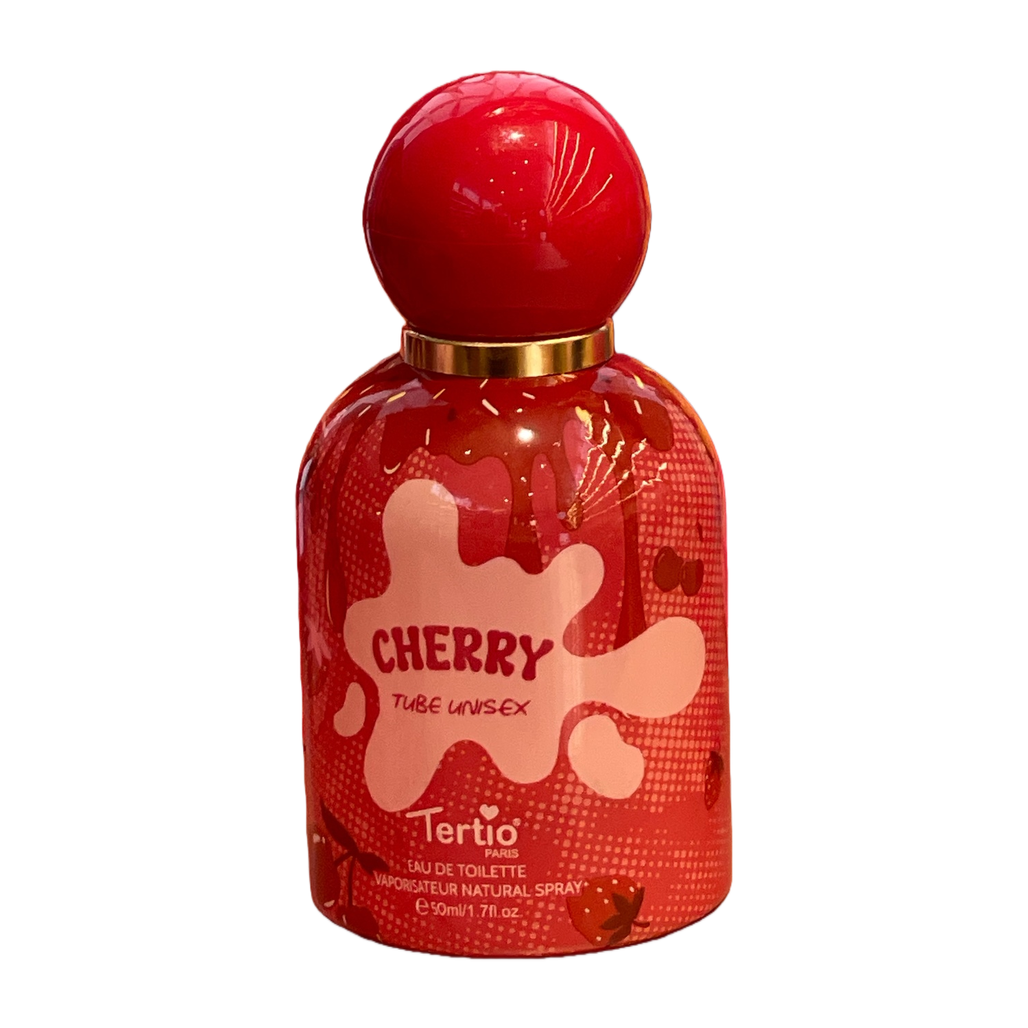 Cherry red-themed perfume bottle creative design, long-lasting light fragrance, fashionable and trendy gift box set Item Picture
