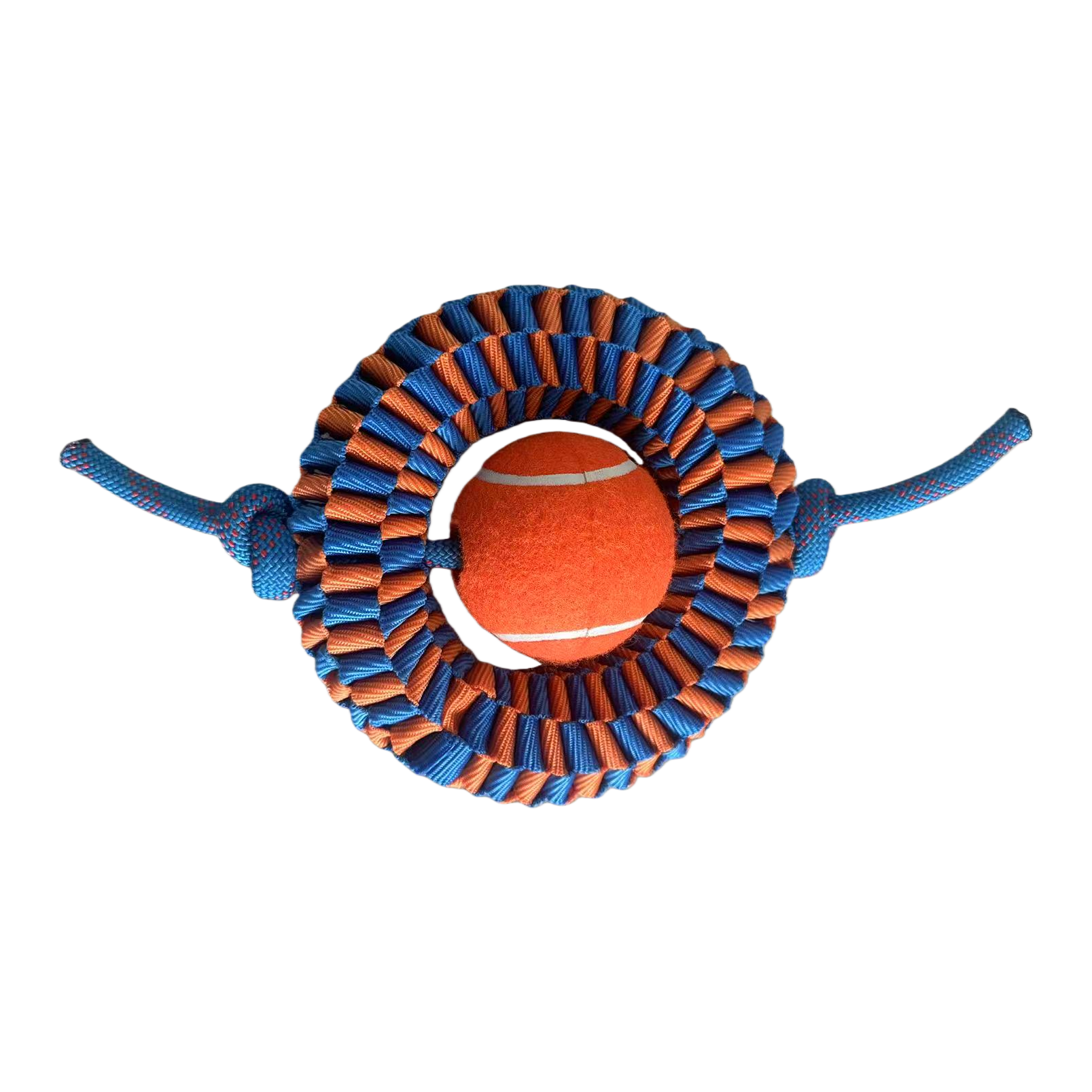18cm durable, tear-resistant, hand-woven pet toy, dog, educational interactive, biting rubber, durable single ball details Picture
