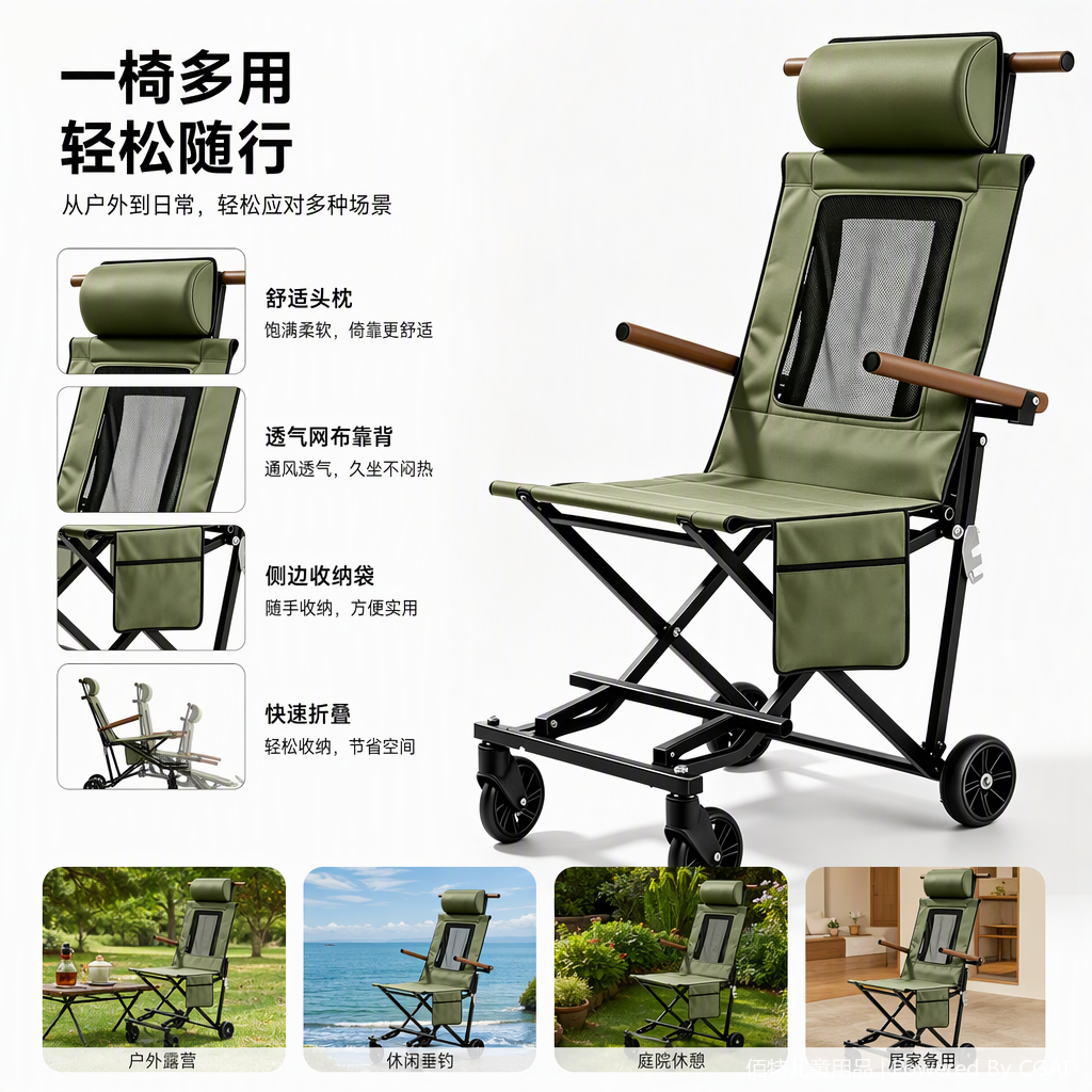 户外折叠桌椅实物图