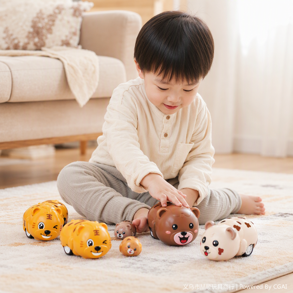 Wholesale of inertial bear toy cartoon rebound sliding children's educational interactive toys in stock details Picture