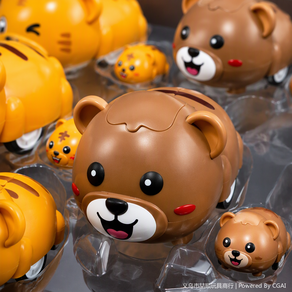 Wholesale of inertial bear toy cartoon rebound sliding children's educational interactive toys in stock Specification image