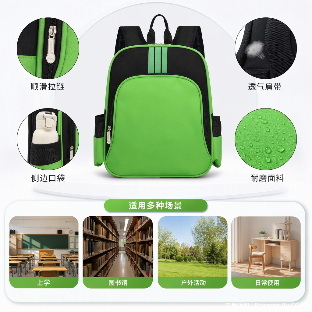 双肩背包实物图