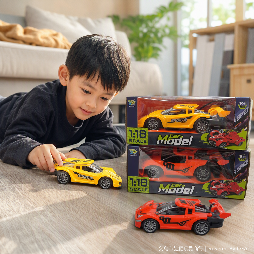 A variety of car model toys, children's fun assembly simulation cars, collectible ornaments and gifts Specification image