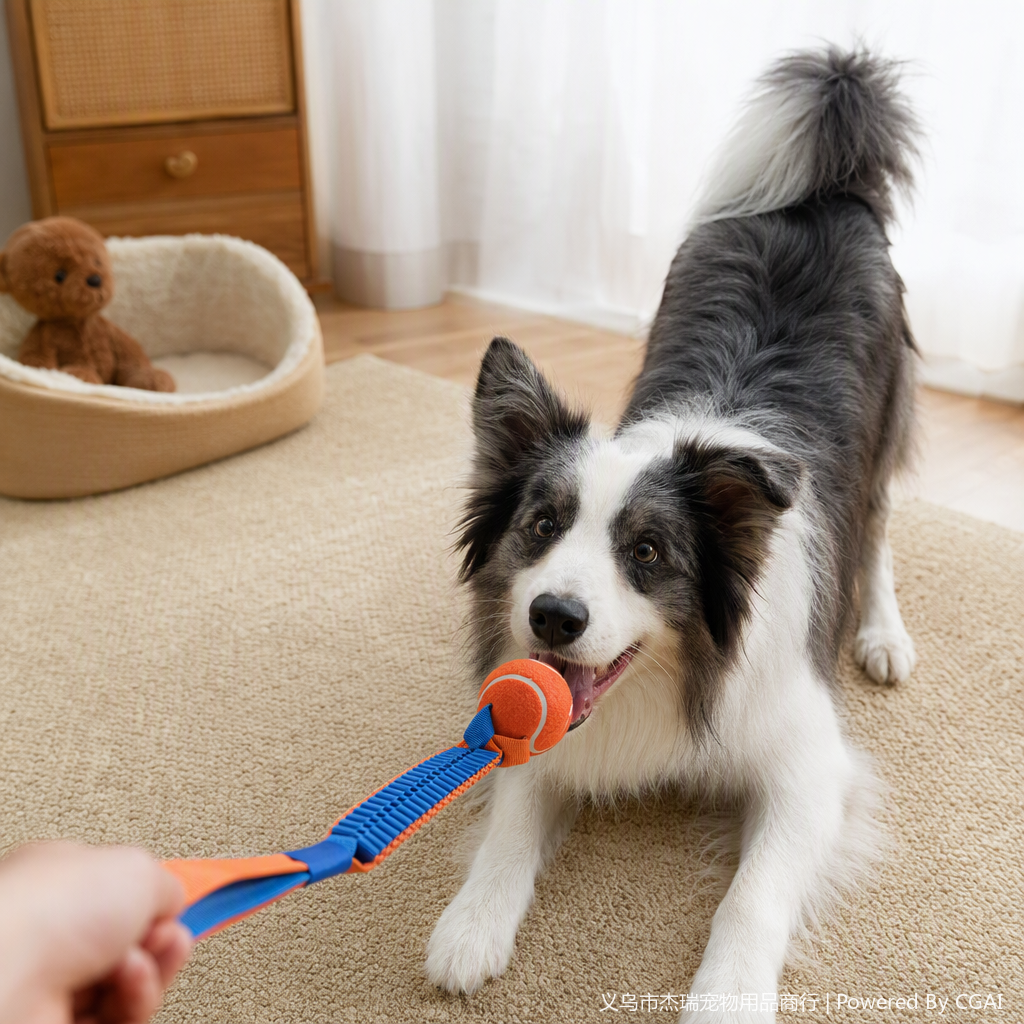 45cm durable, tear-resistant, hand-woven pet toy for dogs, educational and interactive, durable, single ball 40cm Item Picture