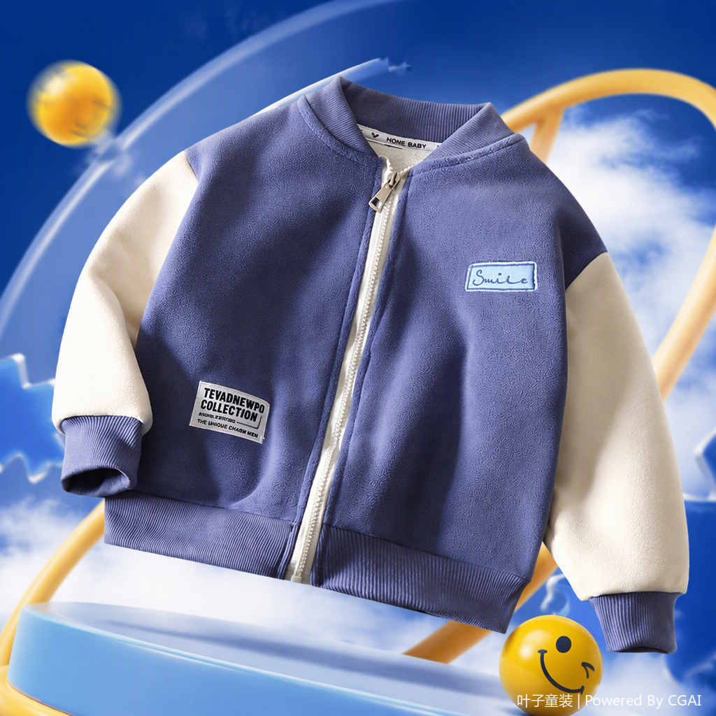 Children's spring and autumn cotton-padded jackets for babies, warm children's casual wear, sporty windbreakers for boys and girls, trendy styles