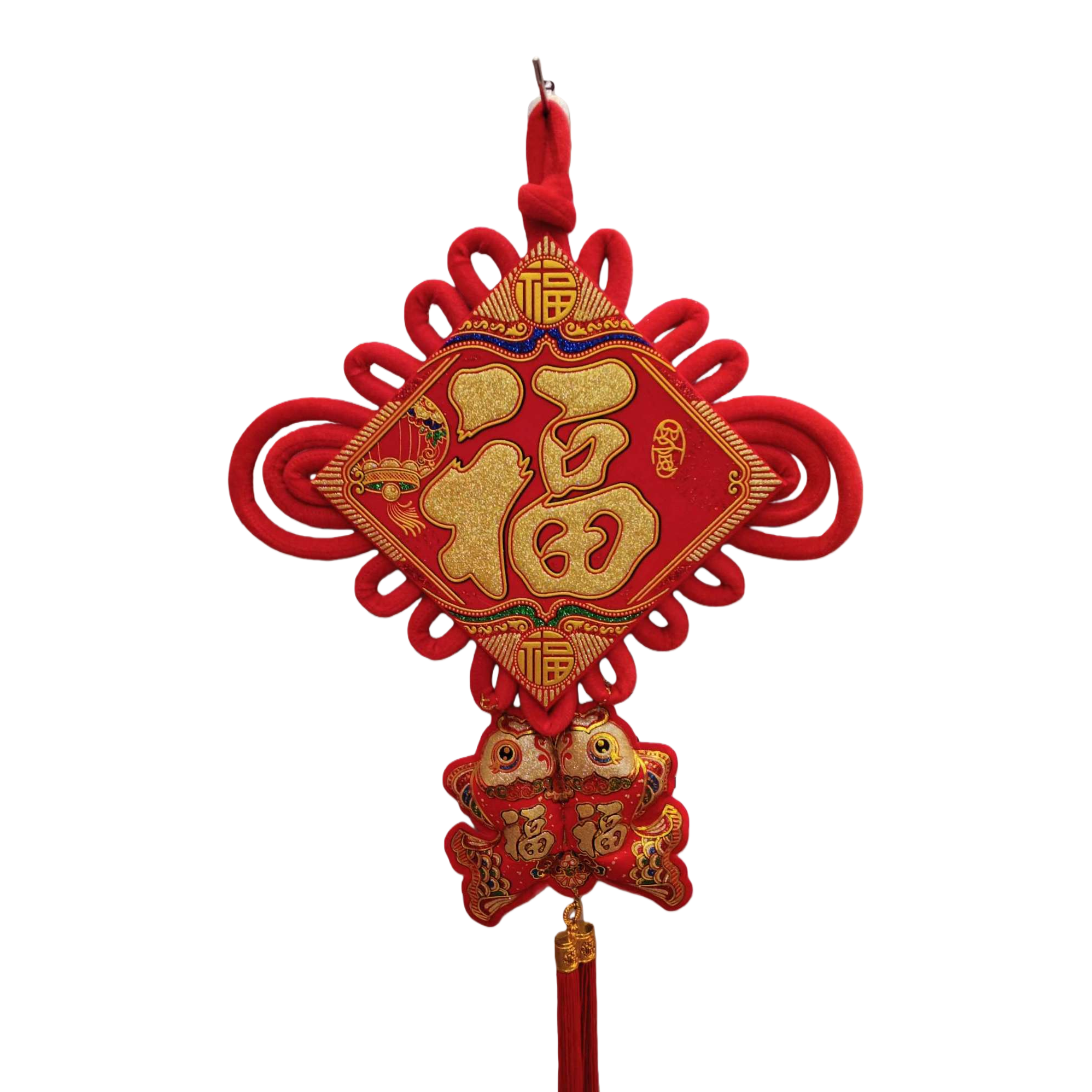 Chinese-style red hand-woven pendants, auspicious decorative items, home car hanging ornaments, gifts Item Picture