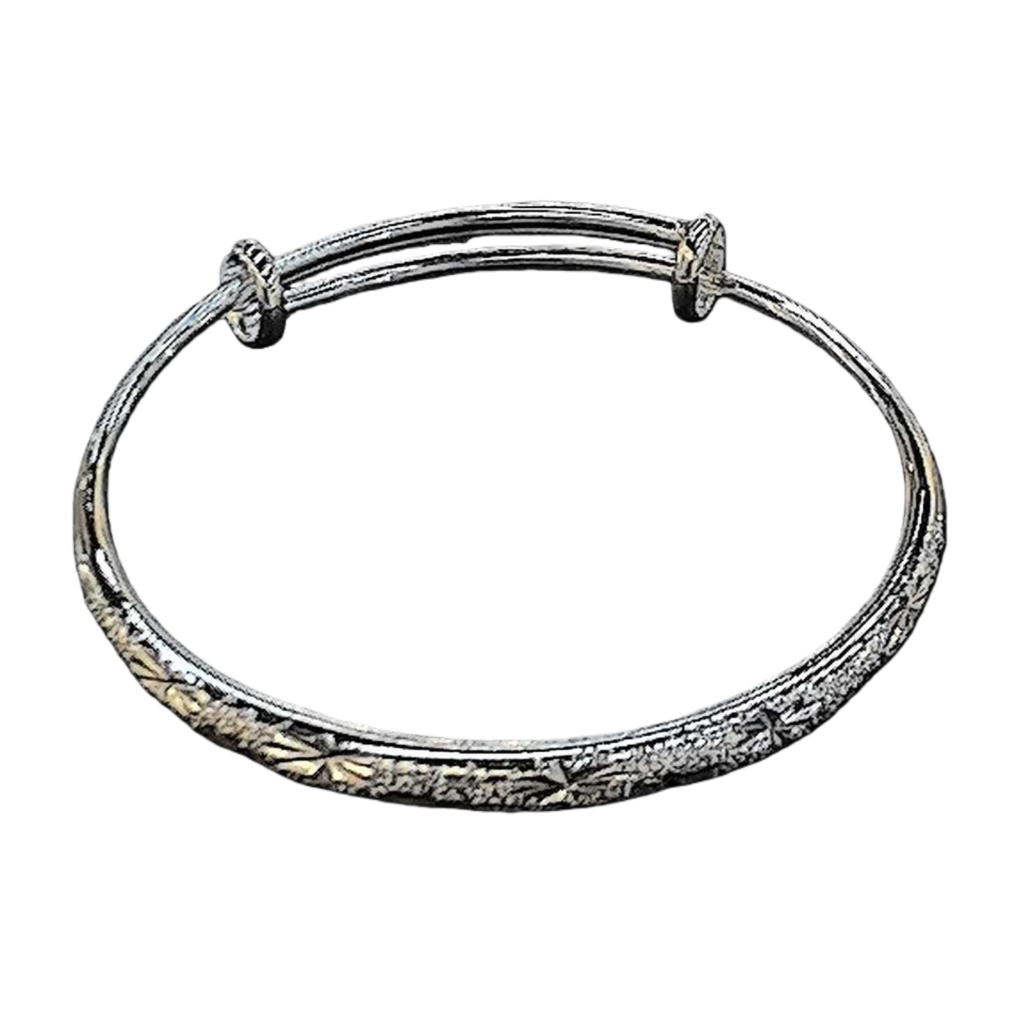 أساور الموضة الفضية ذات اللون الفضي هي عبارة عن سوار قديم Item Picture