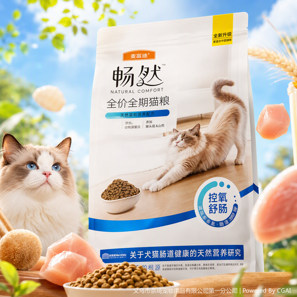 Macfudy cheng ran precio completo período completo comida de gato bolsa de embalaje blanco pet cat main food nutrición saludable 60g bolsa Specification image