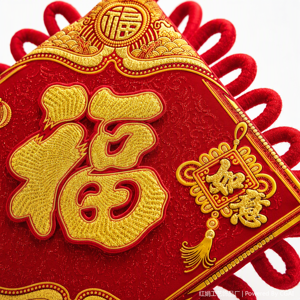 China wind red handwoven colgante decoraciones auspiciosas regalo de vacaciones colgante adornos Application Scenario