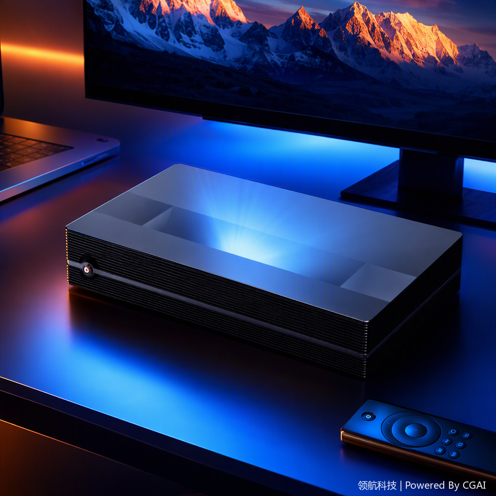 The high-definition smart home theater projector supports wireless connection to the black large-screen high-definition projector Specification image