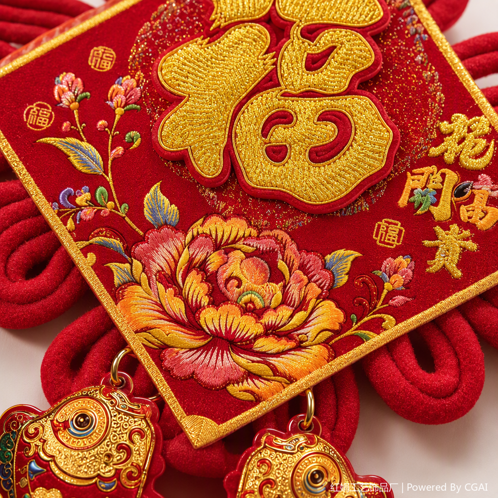 China wind red handwoven colgante auspicioso nudo colgante decoración del hogar artículos de regalo de vacaciones Application Scenario