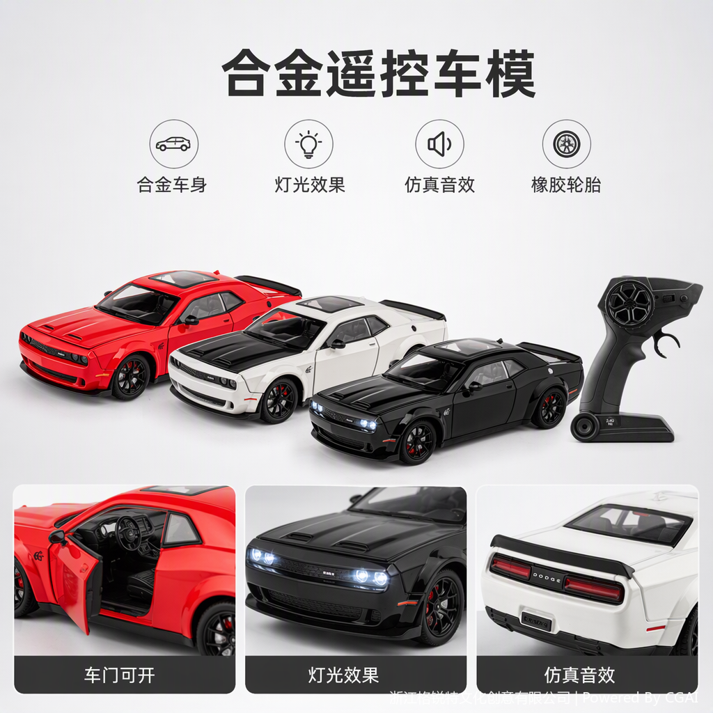 Car to K24872 1:24 Hellcat Alloy Remote Control (Stand Gift Box)
