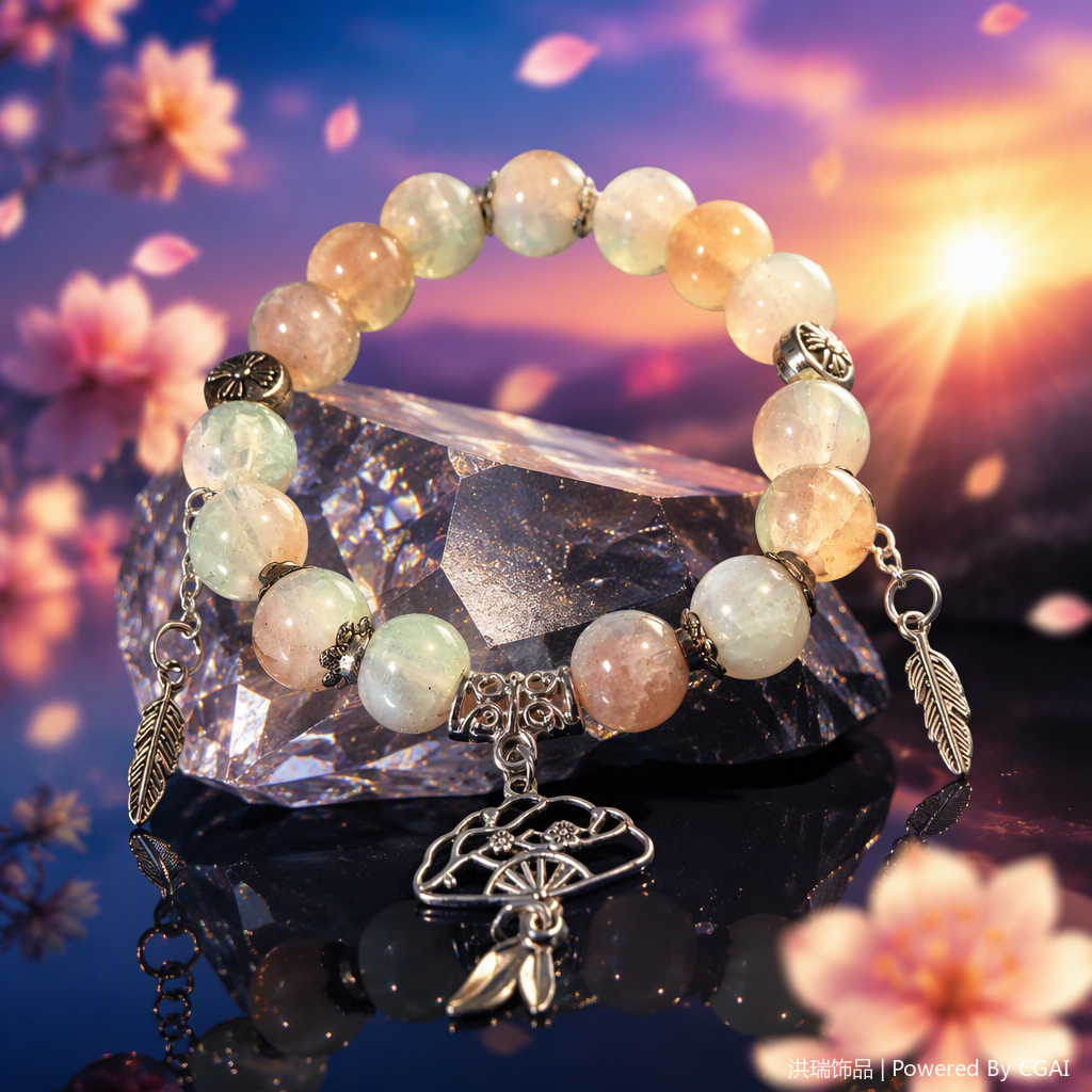Hand-woven multi-color bead bracelet, fashionable, simple and versatile women's jewelry, gift, couple's trendy accessory Specification image