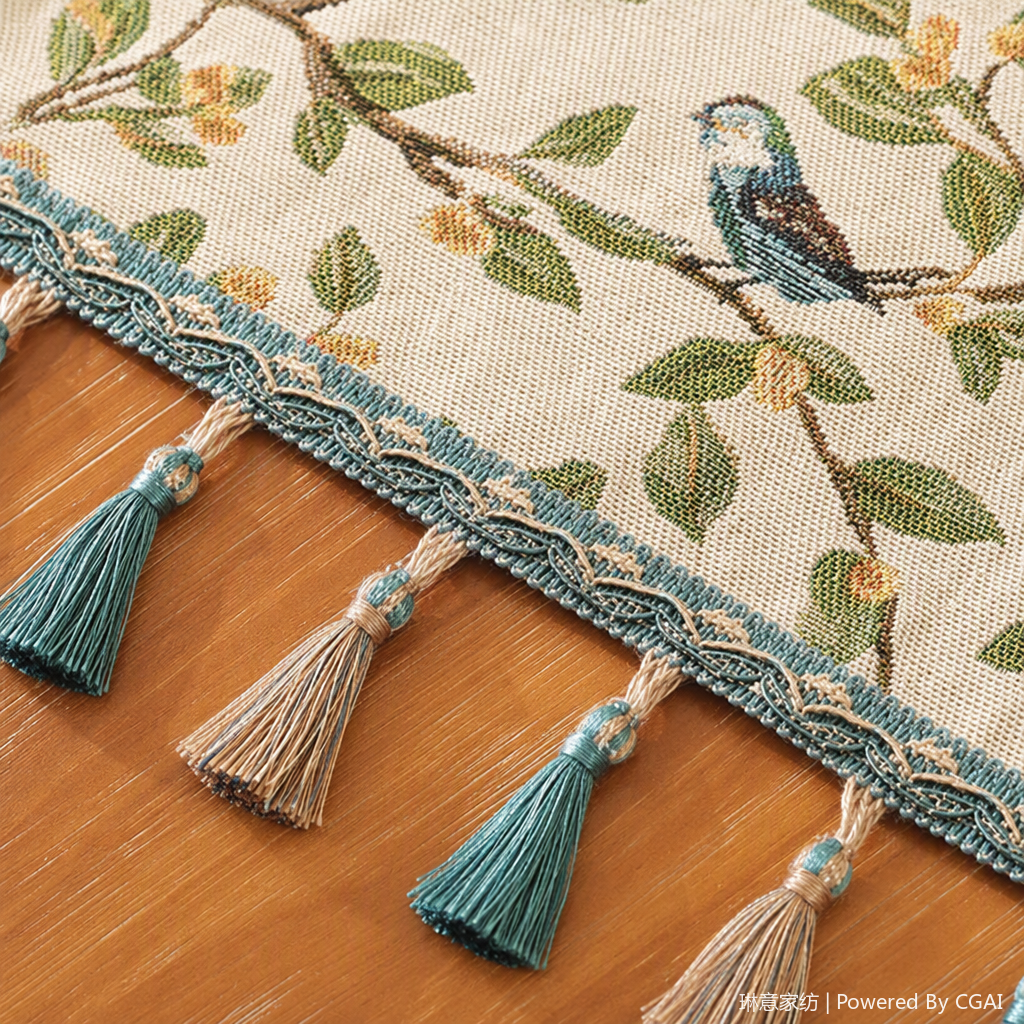 Pintura al óleo viento cross-border christmas table flag mat tea flag mantel buyi park silla de una pieza artículos de decoración venta directa de fábrica Application Scenario