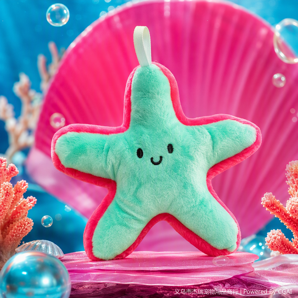 Cute and realistic plush pet entertainment products featuring starfish Application Scenario