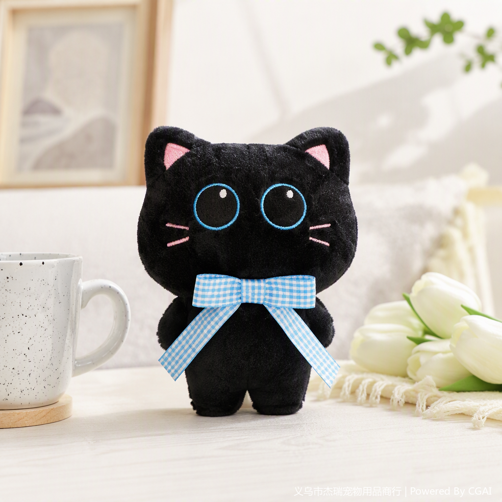 Cute and realistic plush pet entertainment products featuring little cats Specification image