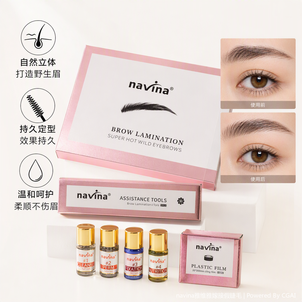 Natural three-dimensional eyebrow pencil, eyebrow powder and eyebrow cream three-in-one, long-lasting anti-smudging, multiple colors to choose from, natural makeup look Item Picture