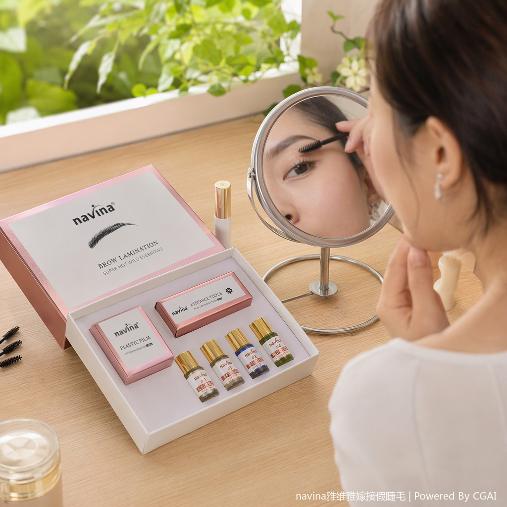 Natural three-dimensional eyebrow pencil, eyebrow powder and eyebrow cream three-in-one, long-lasting anti-smudging, multiple colors to choose from, natural makeup look Specification image