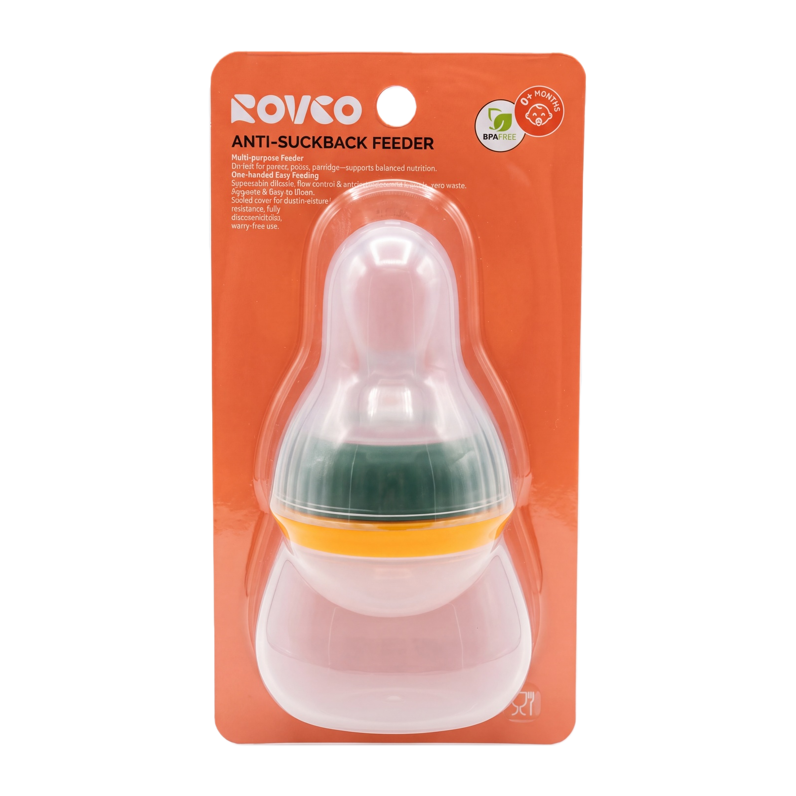 【OSEO】26Q4#W1017 Orange packaging anti-suction electronic pet feeder, pet supplies feeder, suitable for pet feeders Item Picture