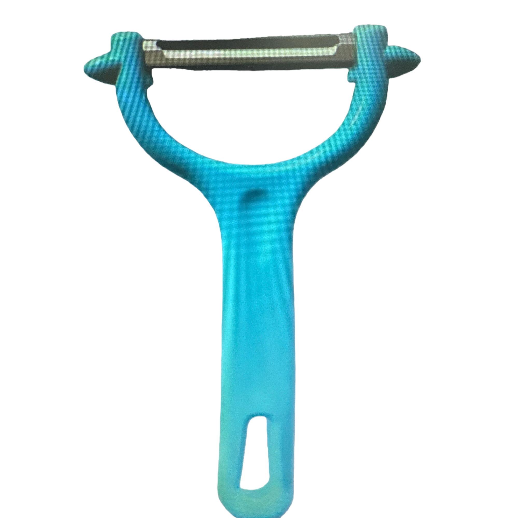 Multi-functional peeler with blue plastic handle, kitchenware, fruit and vegetable peeler, portable and durable Item Picture